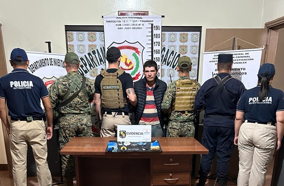 Despliegue policial derivó en la detención de un hombre 38 años