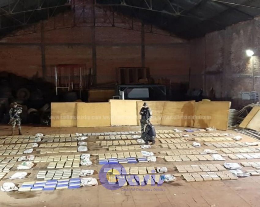 Incautan más de una tonelada de marihuana en frontera con Argentina