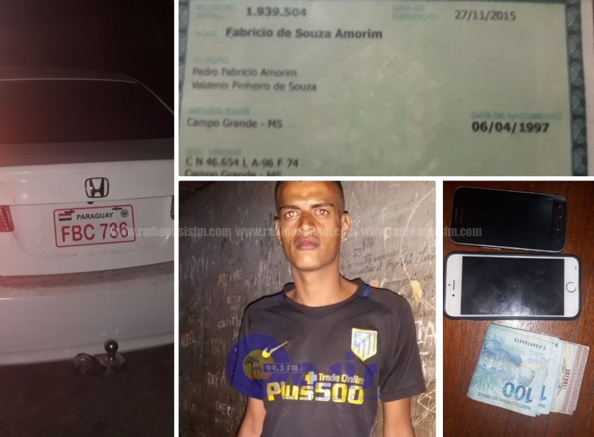 Peligroso brasileño  fue detenido por la policia en Pedro Juan
