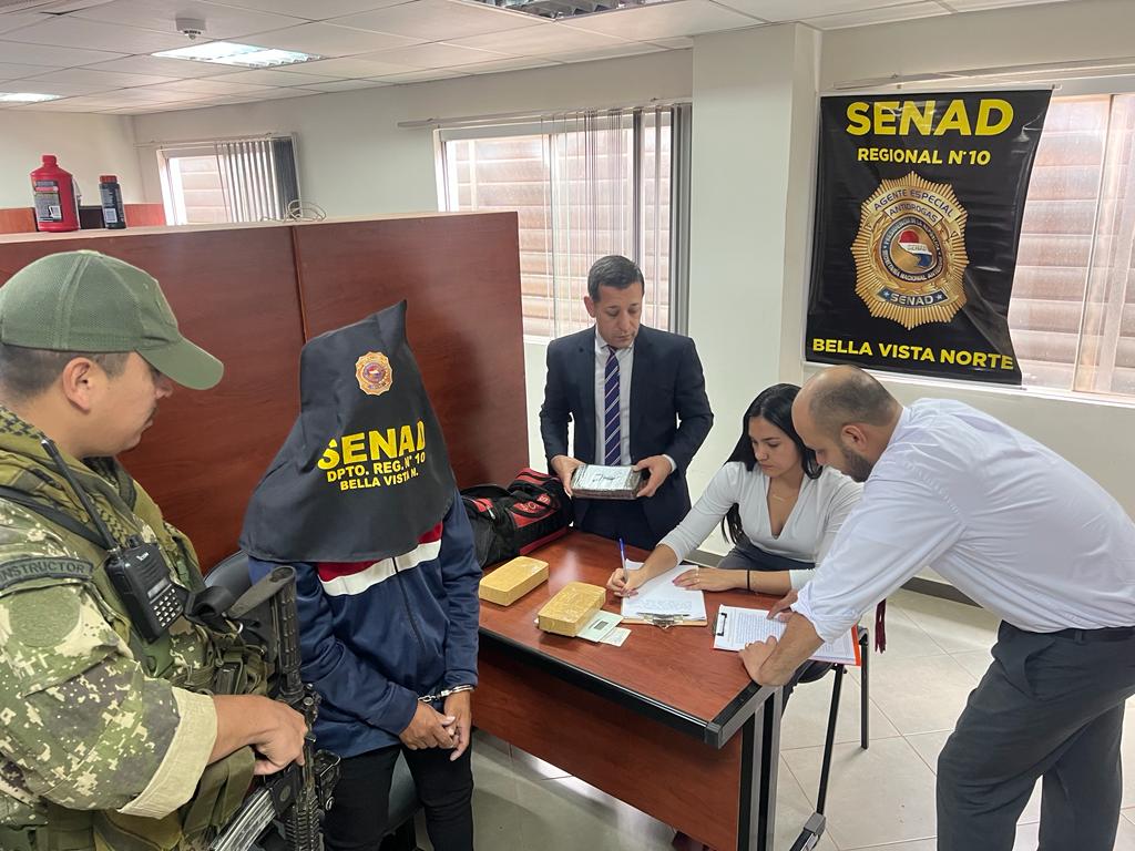 Indígena de 26 años fue detenido con un poco más de tres kilos de cocaína