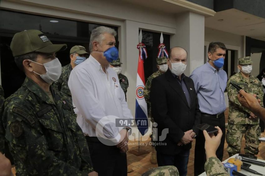 Cierre de fronteras seguirá  con más refuerzos de militares en Pedro Juan