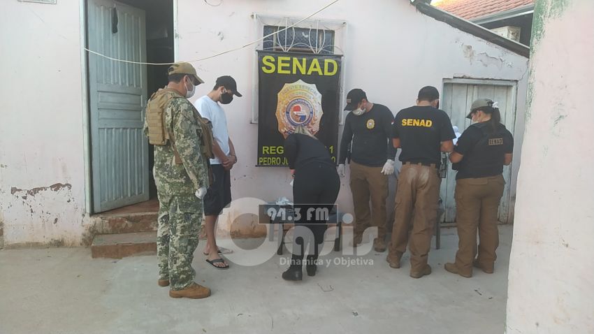 Senad detiene a microtraficante con cocaína  en Pedro Juan