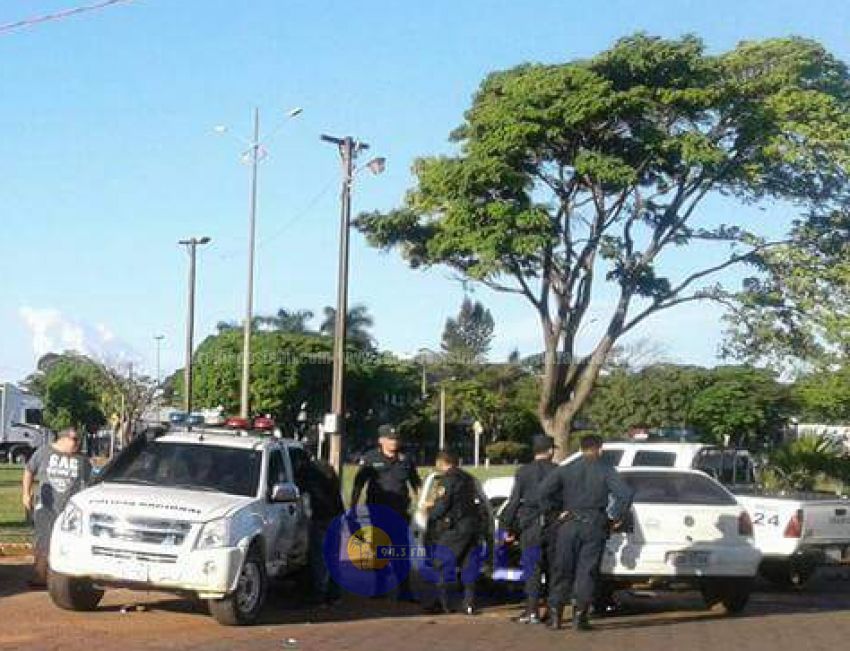 Patrullera involucrada en accidente en Pedro Juan