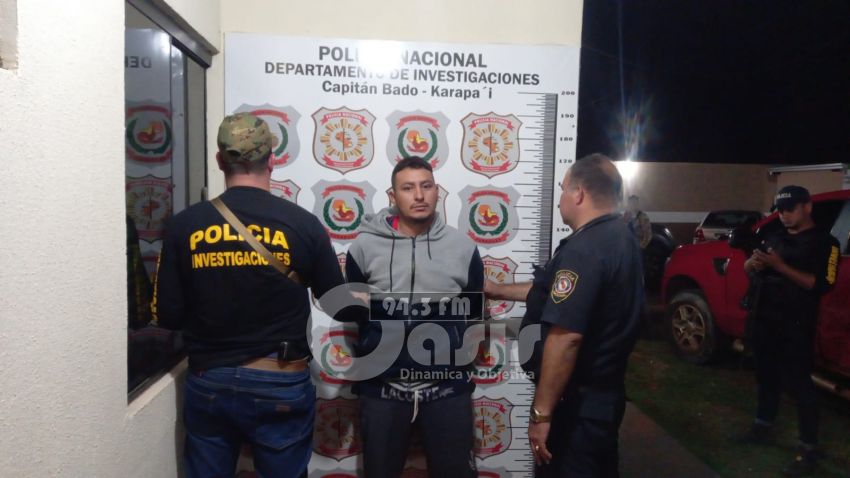 Detienen a supuesto sicario con orden de captura en Capitán Bado.
