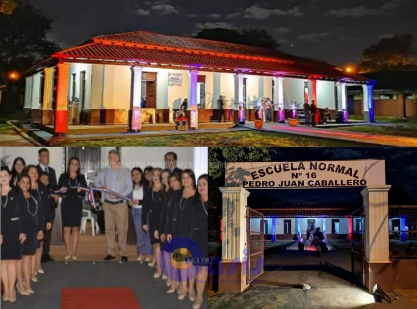Inauguran refacción del antiguo Salón de la escuela 710 de Pedro Juan