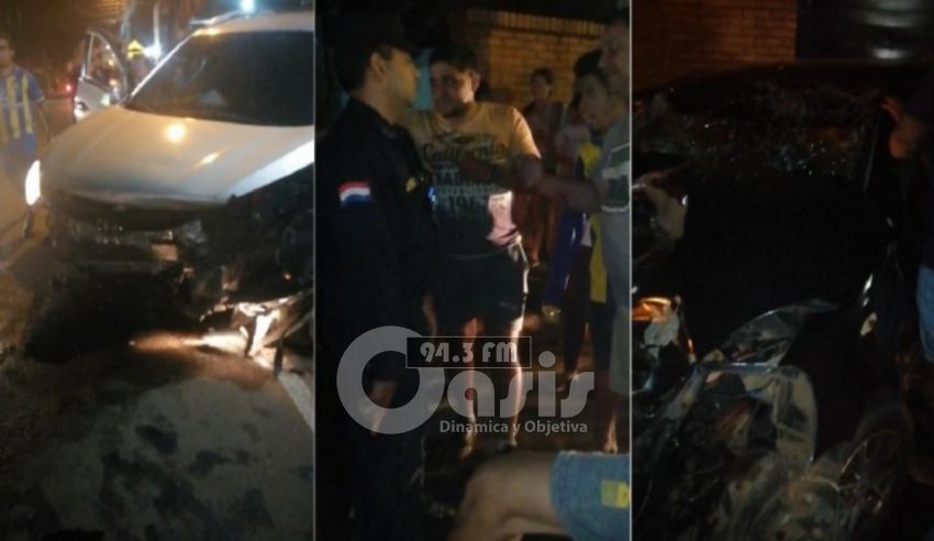Policía en estado de ebriedad causa accidente en Luque