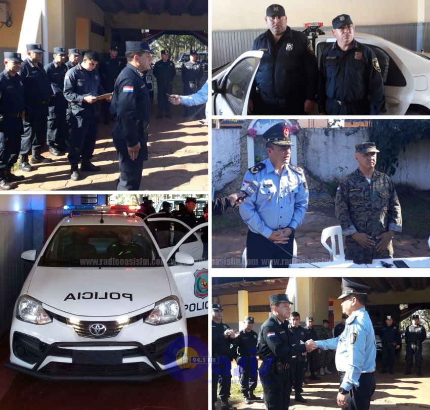 Dirección de Policía de Amambay entrega dos nuevas patrulleras para PJC