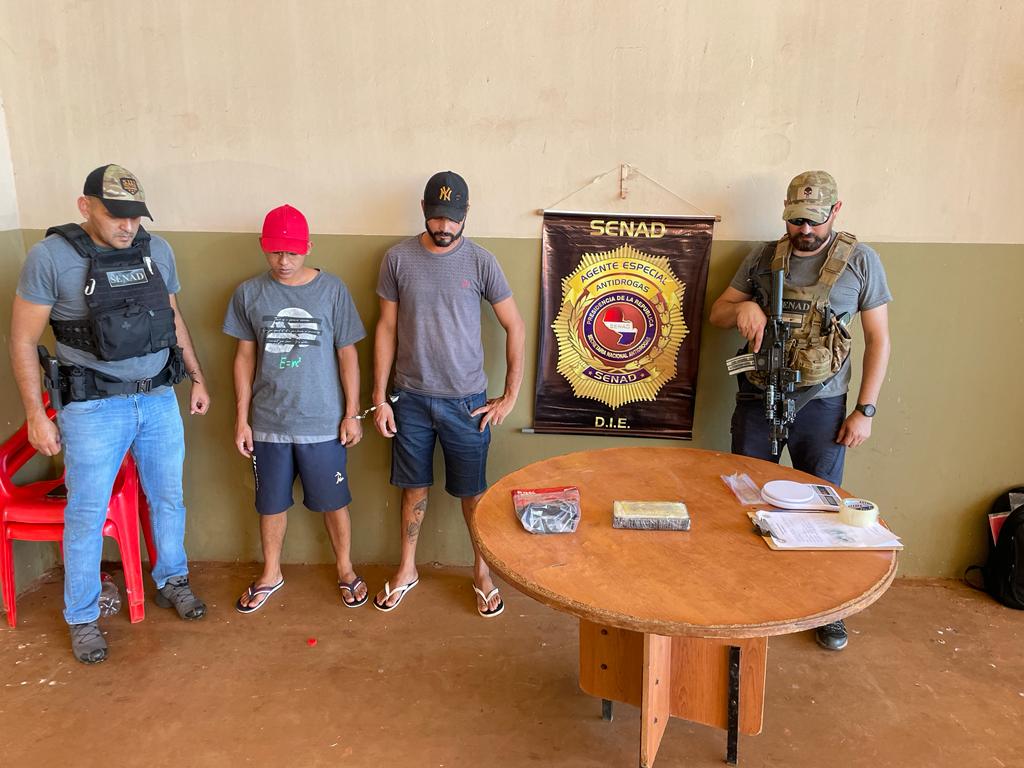 Procedimiento de la SENAD arrojó como resultado la detención de dos personas