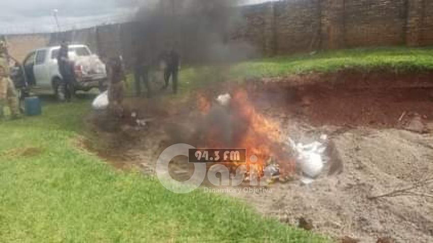 Más de una tonelada de cocaína incautado por la SENAD en Pedro Juan fueron quemadas