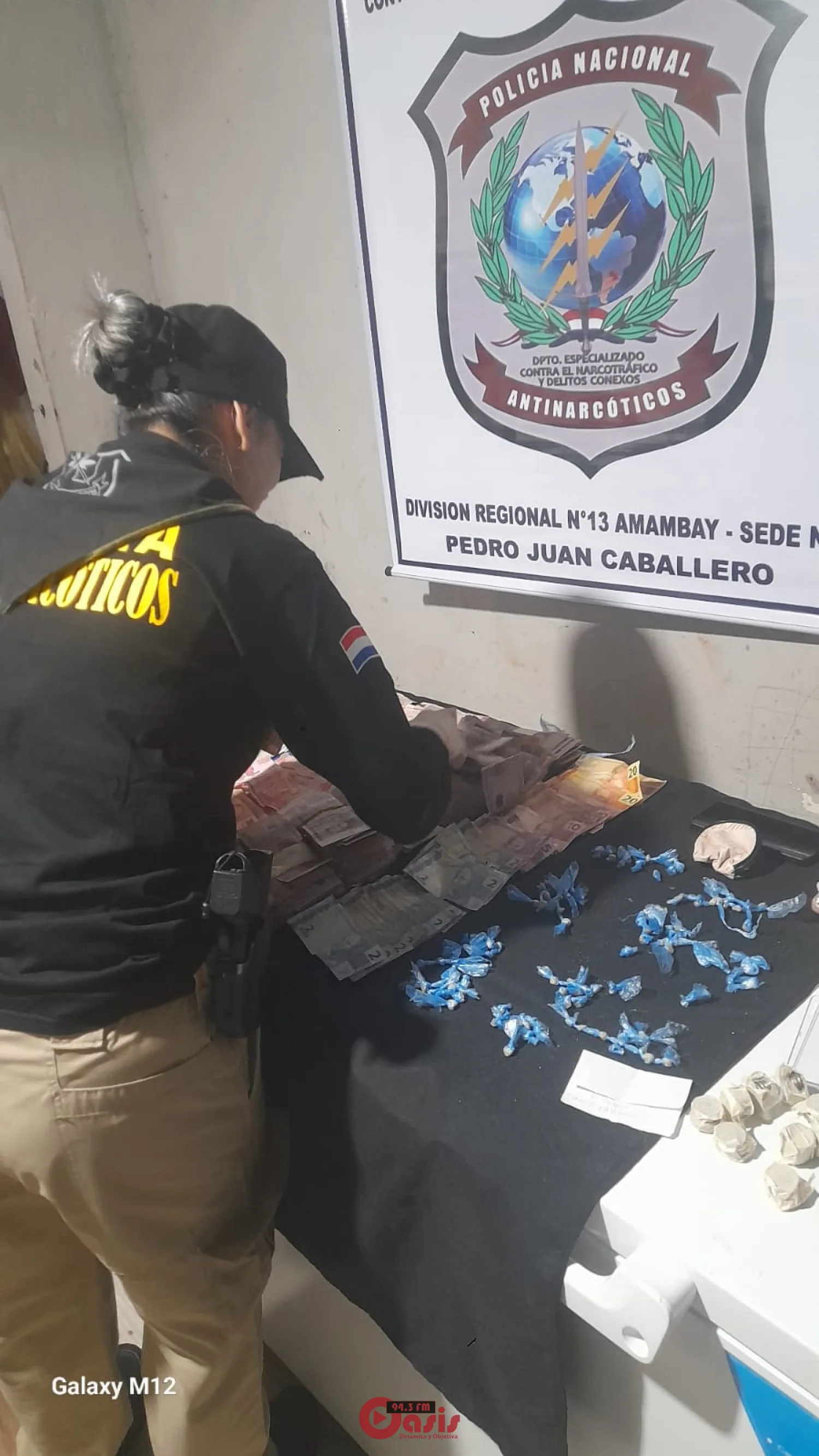 Detienen a mujer e incautan drogas en allanamiento en barrio Obrero de Pedro Juan