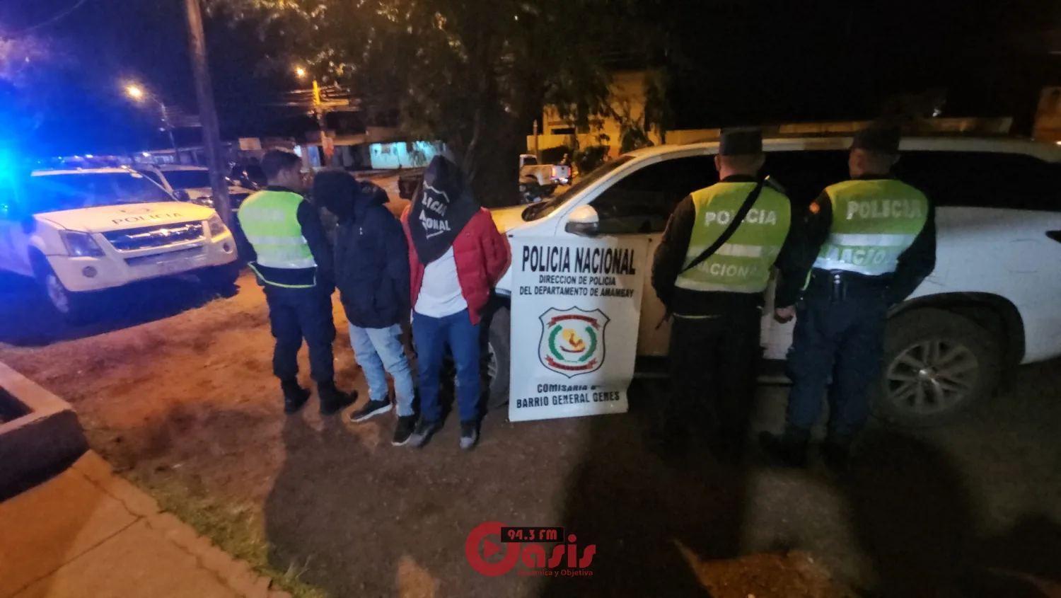 Tiroteo y persecución terminan con dos aprehendidos y una camioneta de dudosa procedencia incautada en Pedro Juan