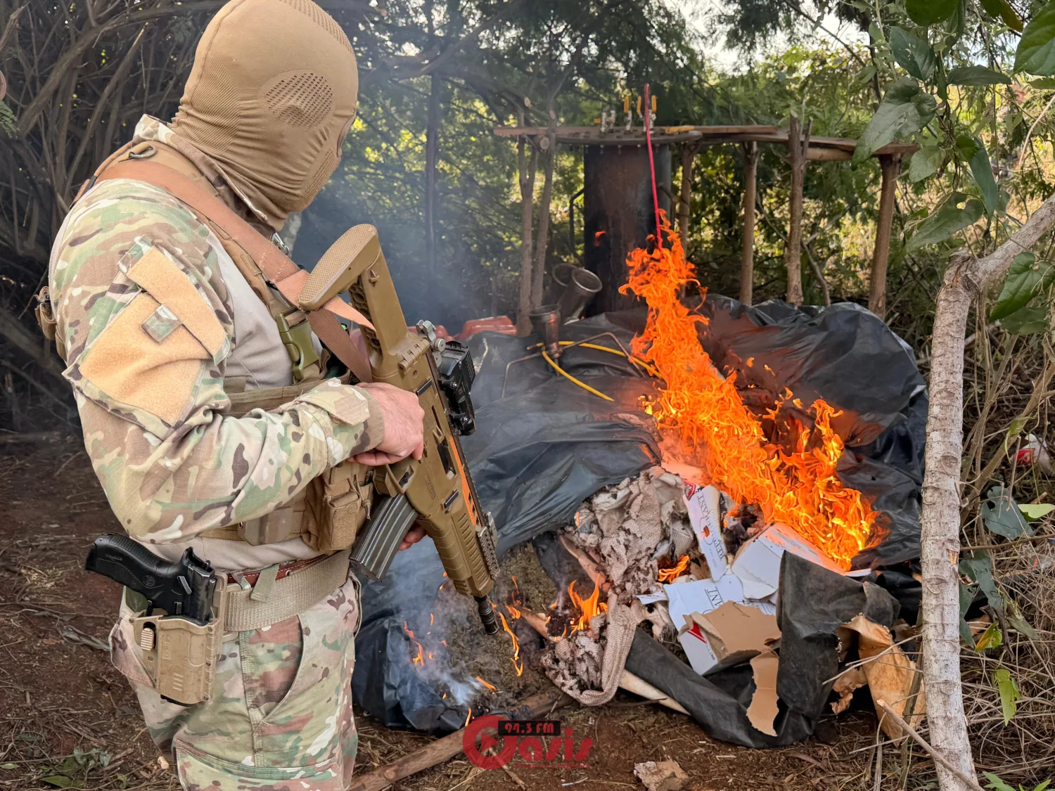 SENAD desmantela megaestructura narco con laboratorios de marihuana “ice” y hachís en Karapaí