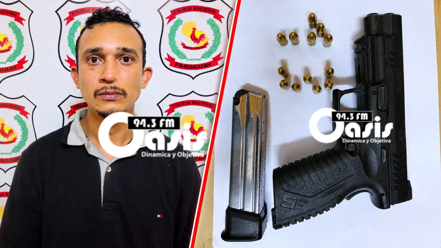 Brasileño buscado por tráfico internacional de drogas cae armado en Pedro Juan