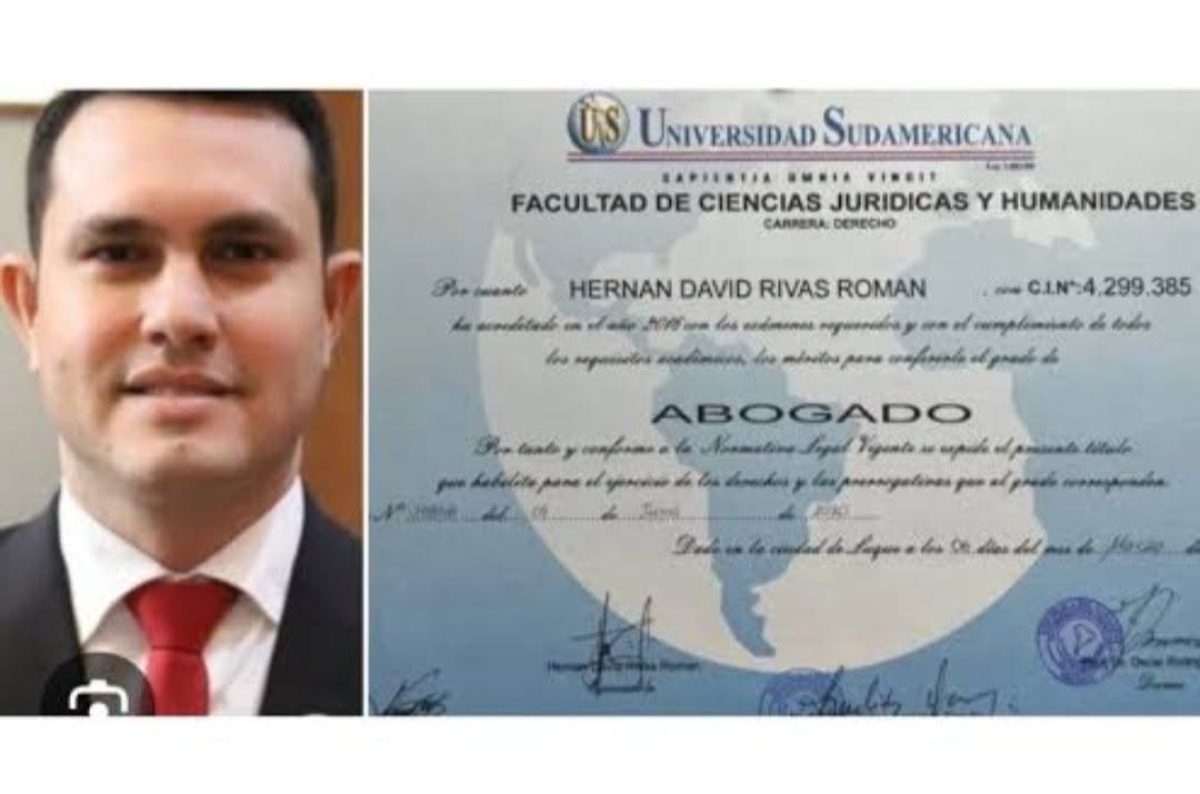 Hernán Rivas, el alumno fantasma, fue condenado a 8 años de cárcel